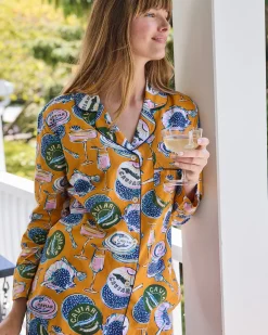 Tall Long PJ Set in Champagne & Caviar