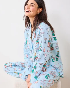 Tall Long PJ Set in Champagne Tower