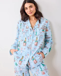 Tall Long PJ Set in Champagne Tower