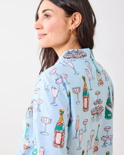 Tall Long PJ Set in Champagne Tower