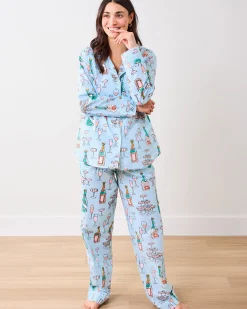 Tall Long PJ Set in Champagne Tower