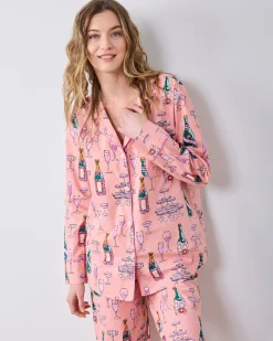 Tall Long PJ Set in Champagne Tower