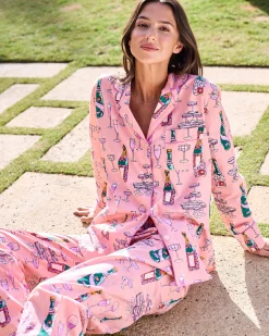 Tall Long PJ Set in Champagne Tower