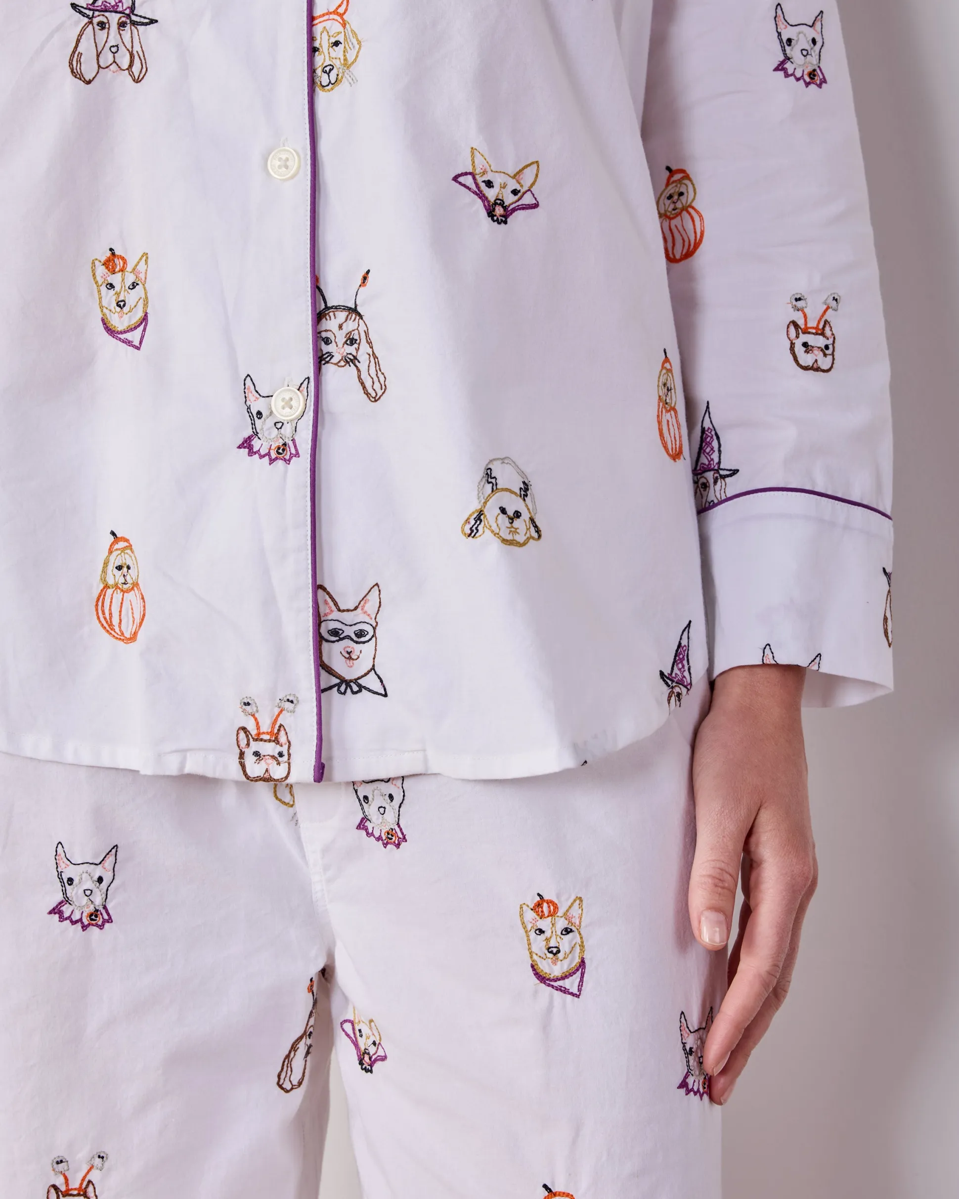 Tall Long PJ Set in Halloween Hounds