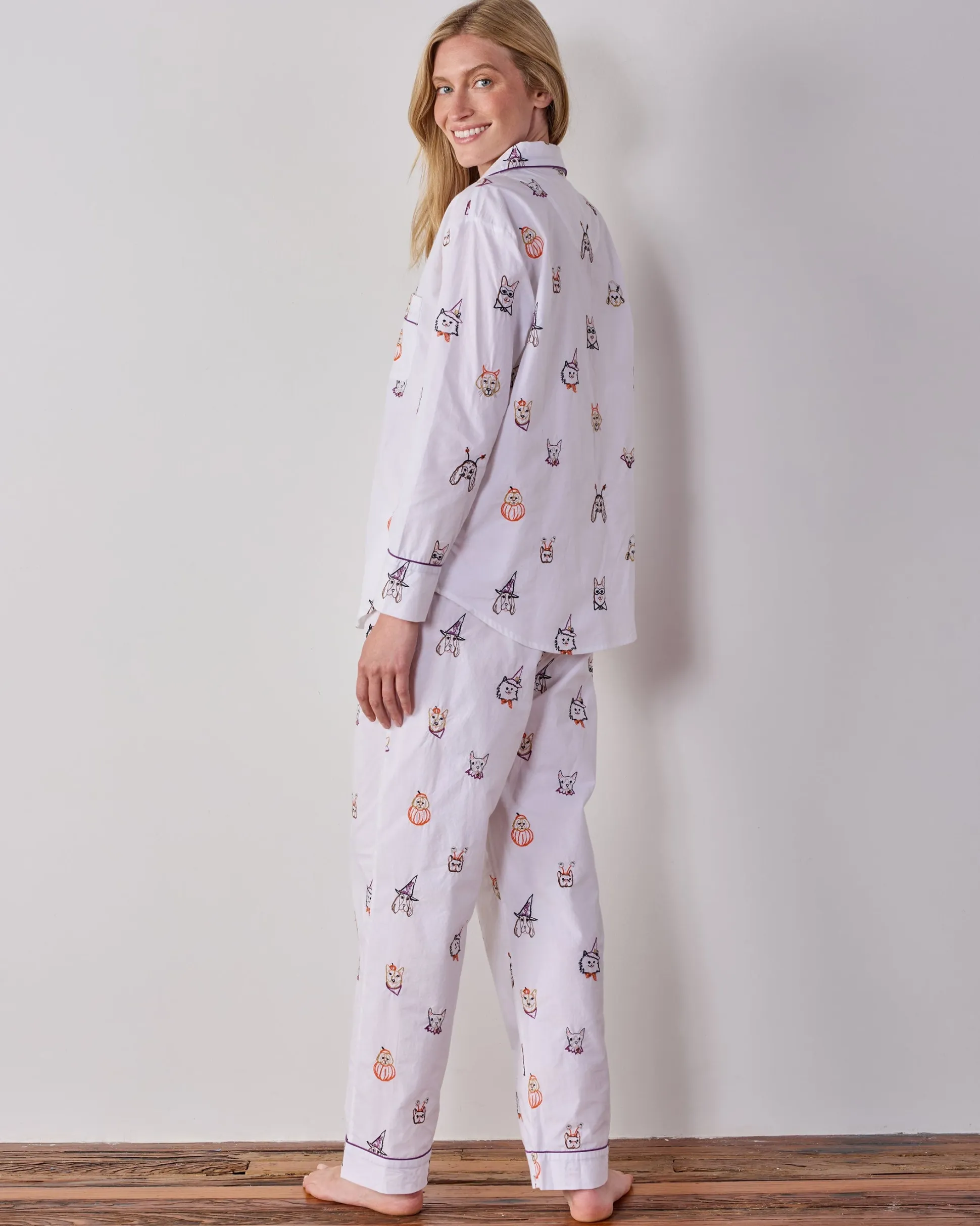 Tall Long PJ Set in Halloween Hounds