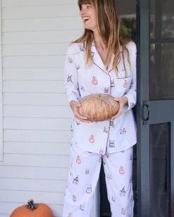 Tall Long PJ Set in Halloween Hounds