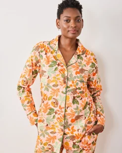 Tall Long PJ Set in Hedgehog Forest