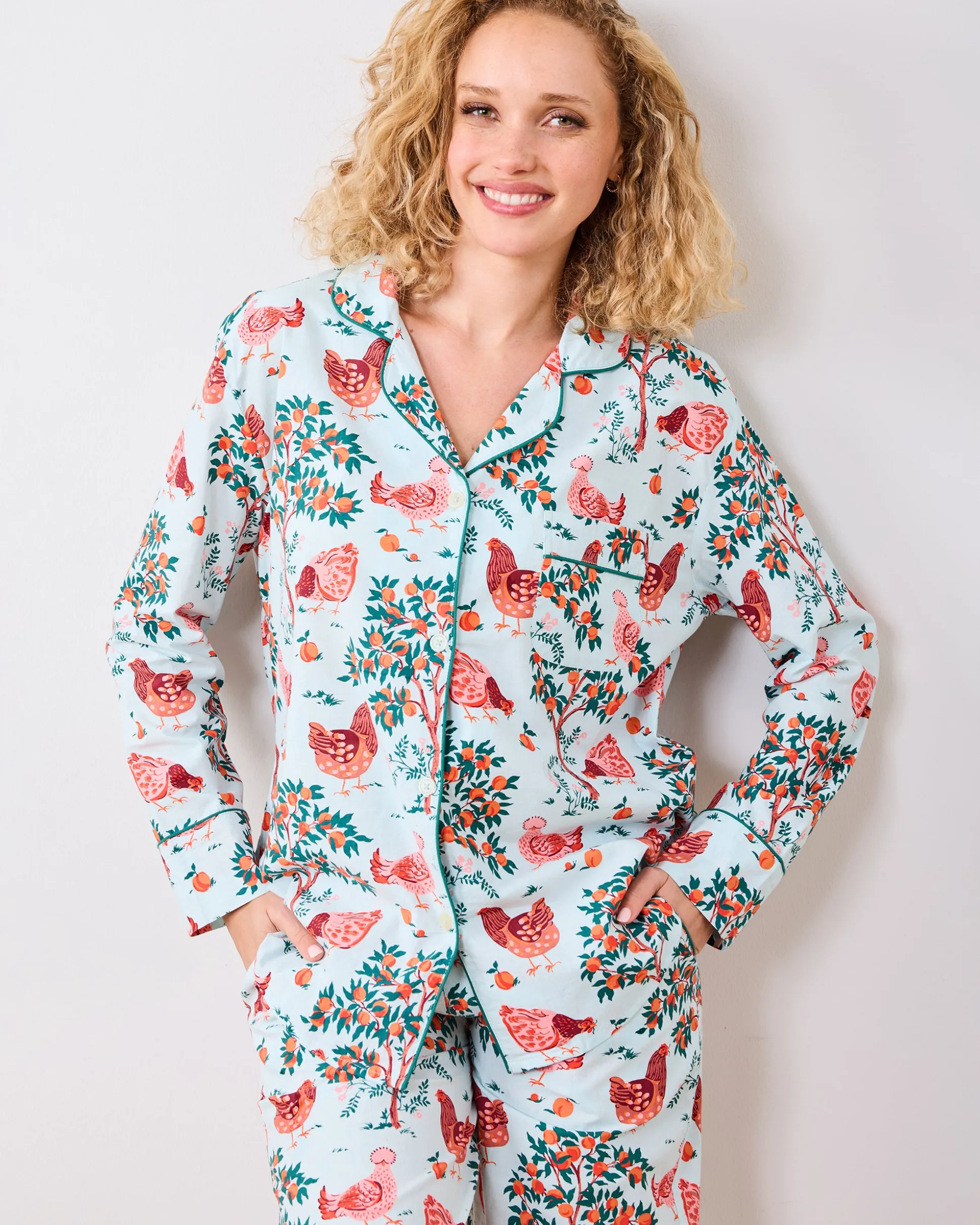 Tall Long PJ Set in Hen House
