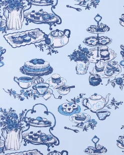 Tall Long PJ Set in High Tea Toile