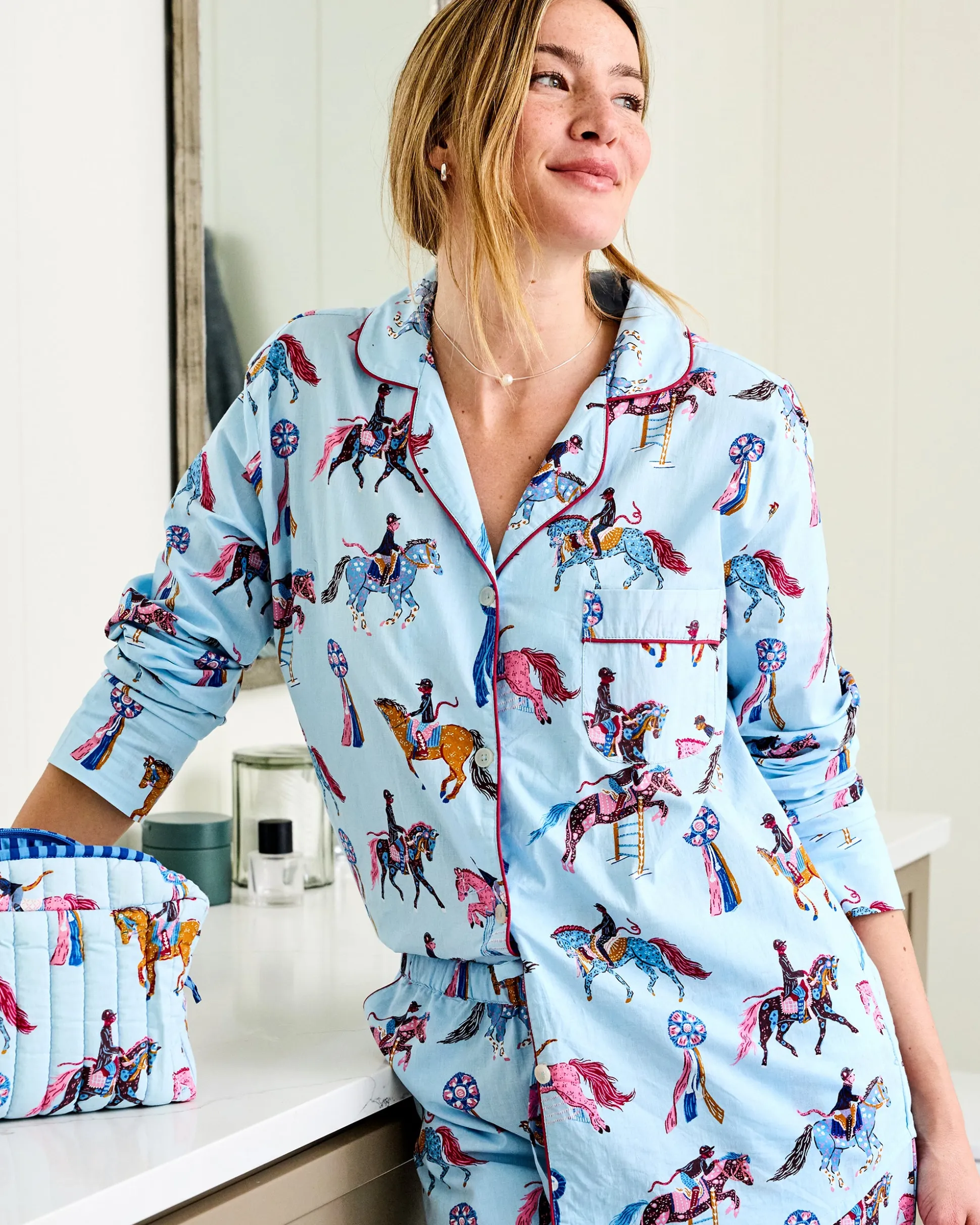 Tall Long PJ Set in Horse Show