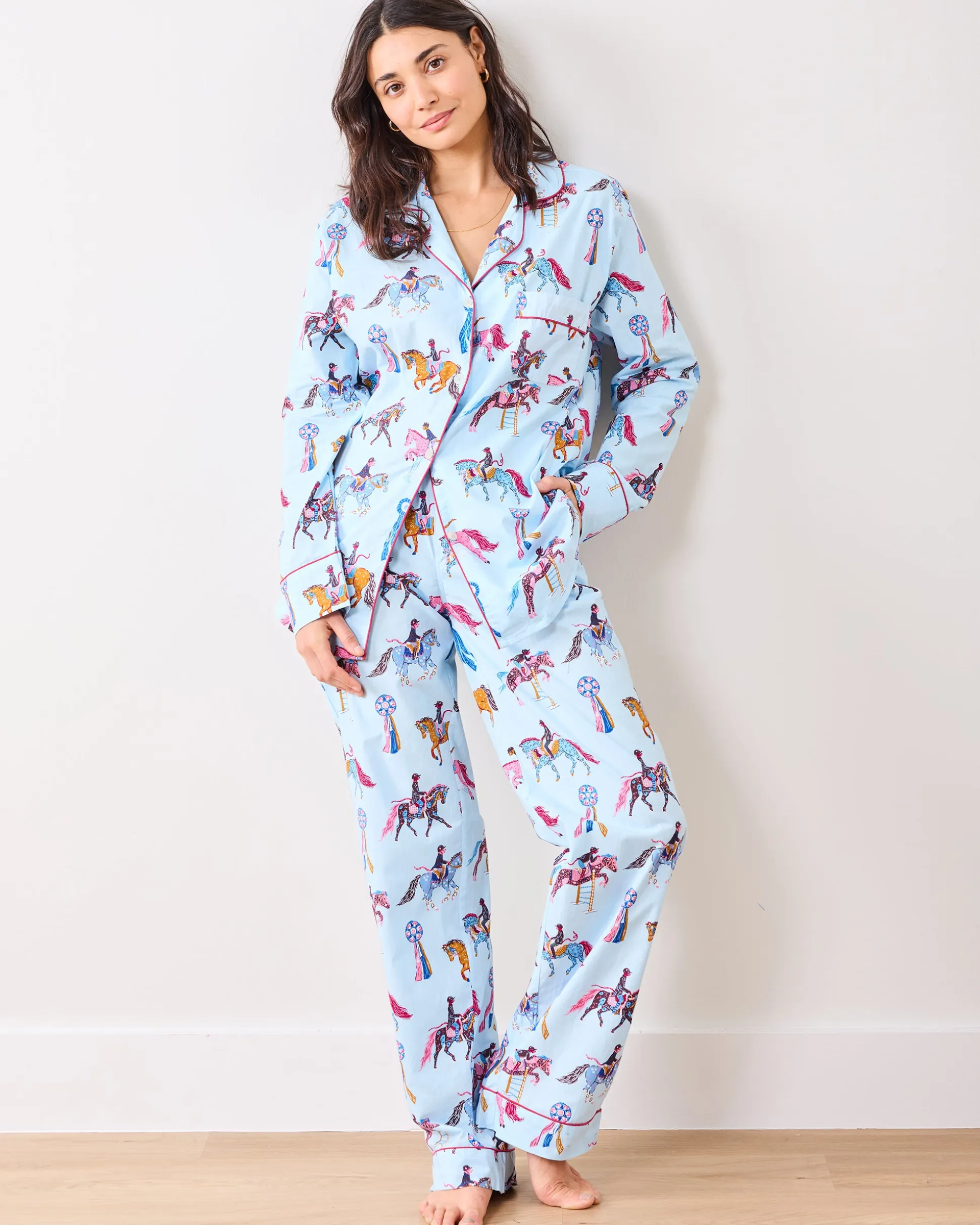 Tall Long PJ Set in Horse Show