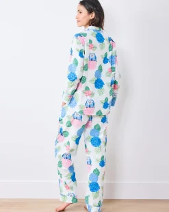 Tall Long PJ Set in Hydrangea Honeymoon