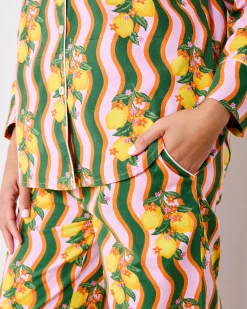 Tall Long PJ Set in Lemon Twist