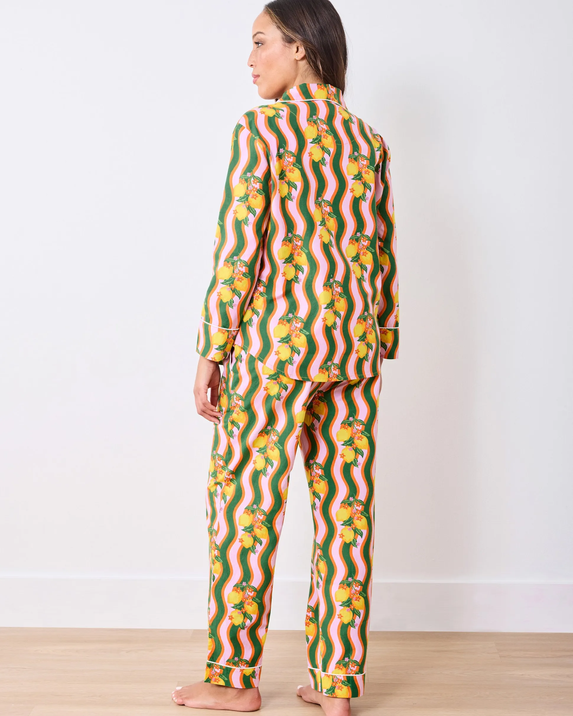 Tall Long PJ Set in Lemon Twist