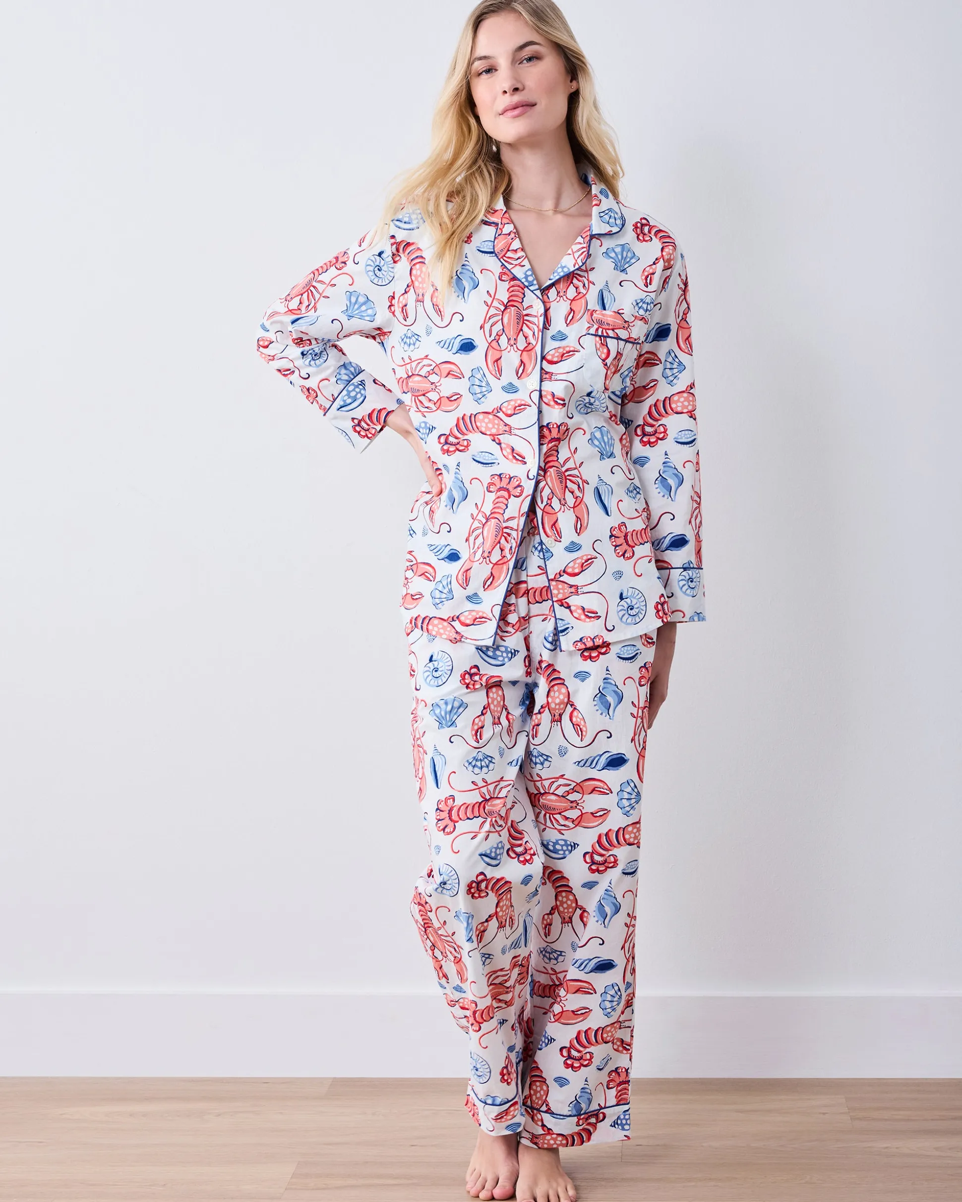 Tall Long PJ Set in Lobster Landing