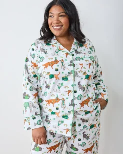 Tall Long PJ Set in Lucky Paws