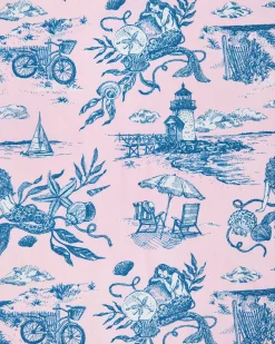 Tall Long PJ Set in Mermaid Toile