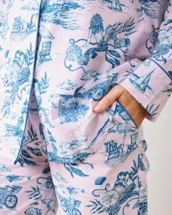 Tall Long PJ Set in Mermaid Toile
