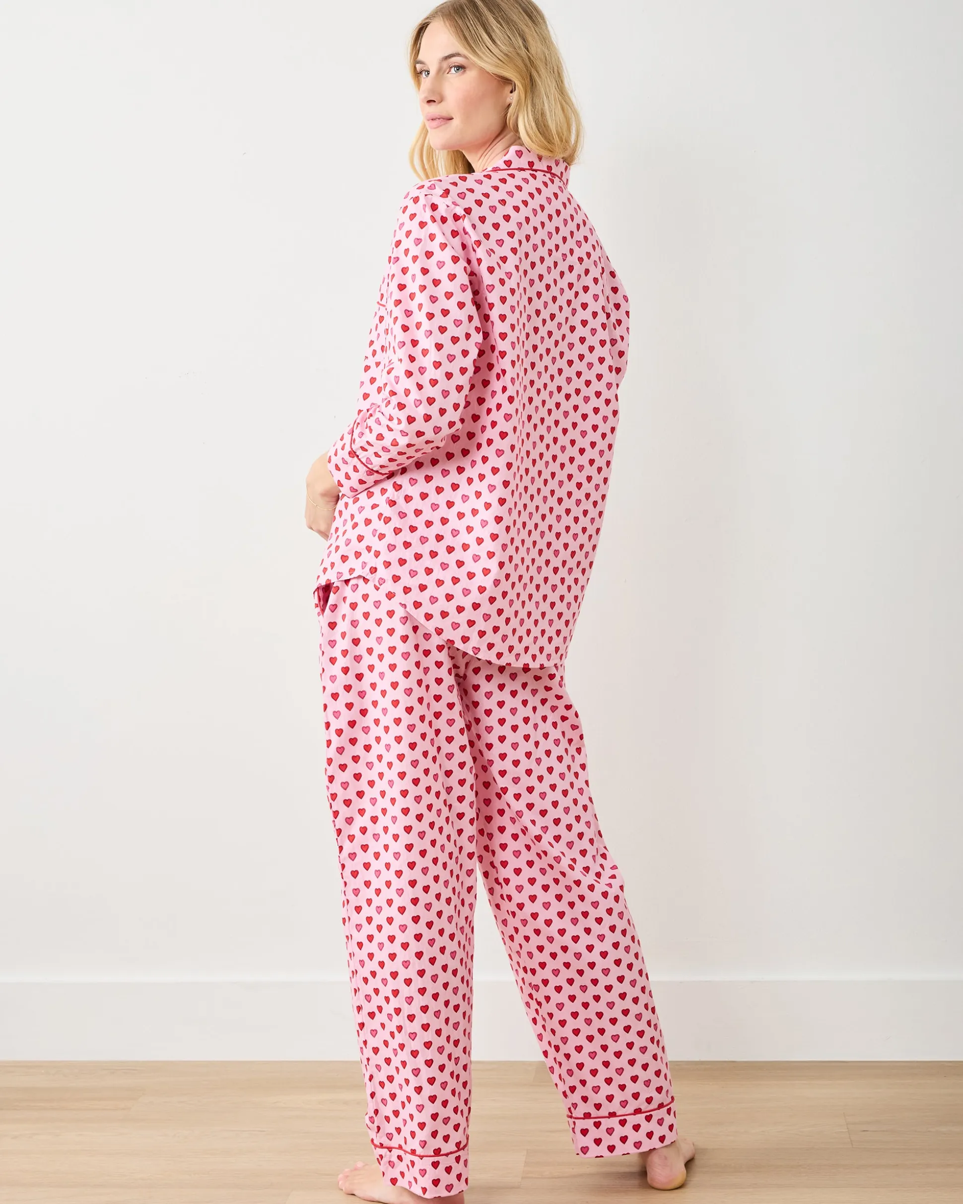 Tall Long PJ Set in Mini Candy Hearts