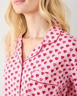 Tall Long PJ Set in Mini Candy Hearts