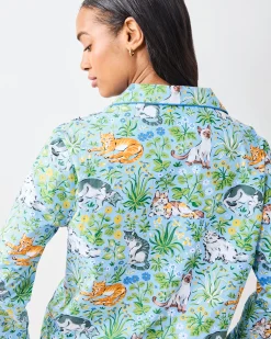 Tall Long PJ Set in Must Love Cats