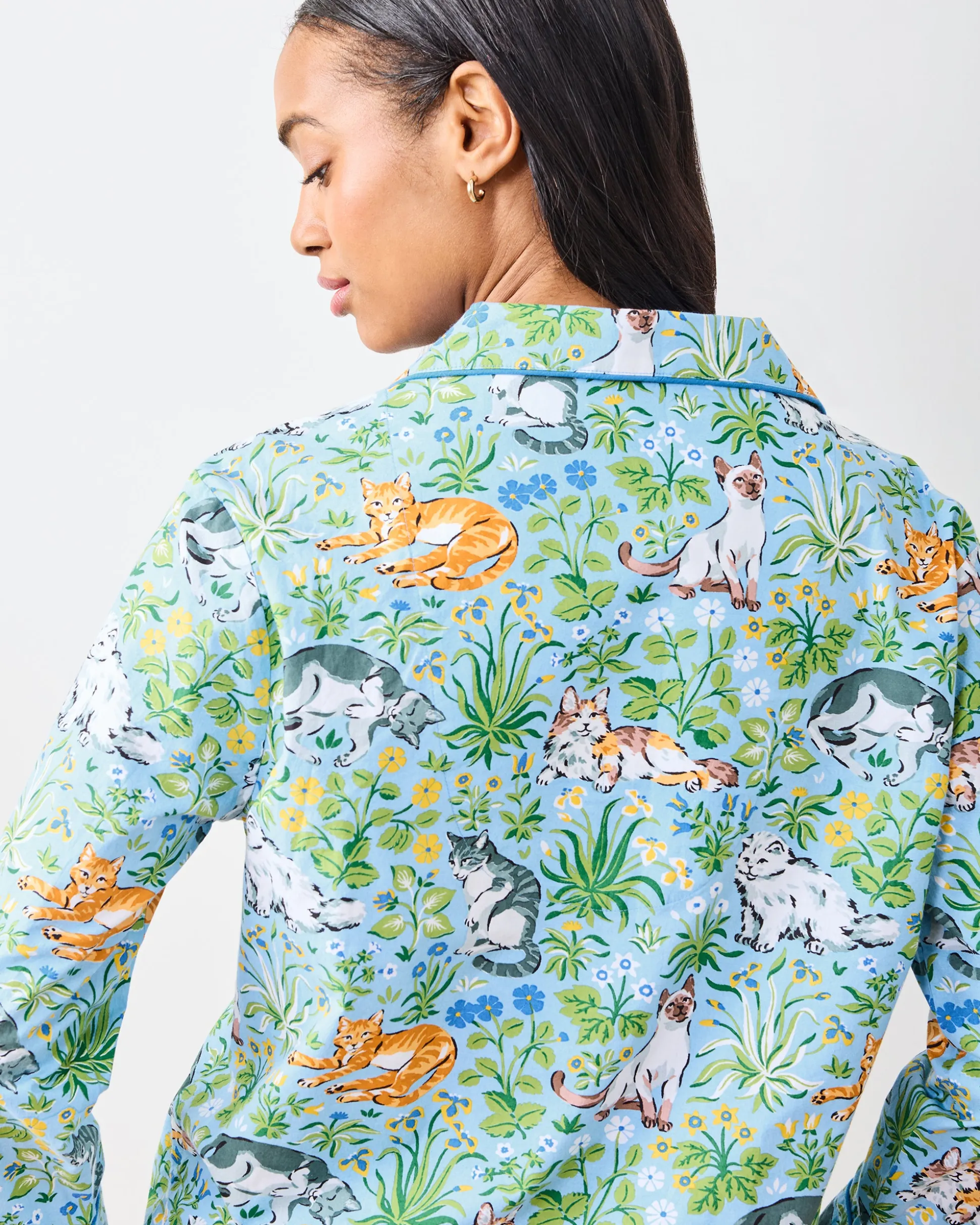 Tall Long PJ Set in Must Love Cats