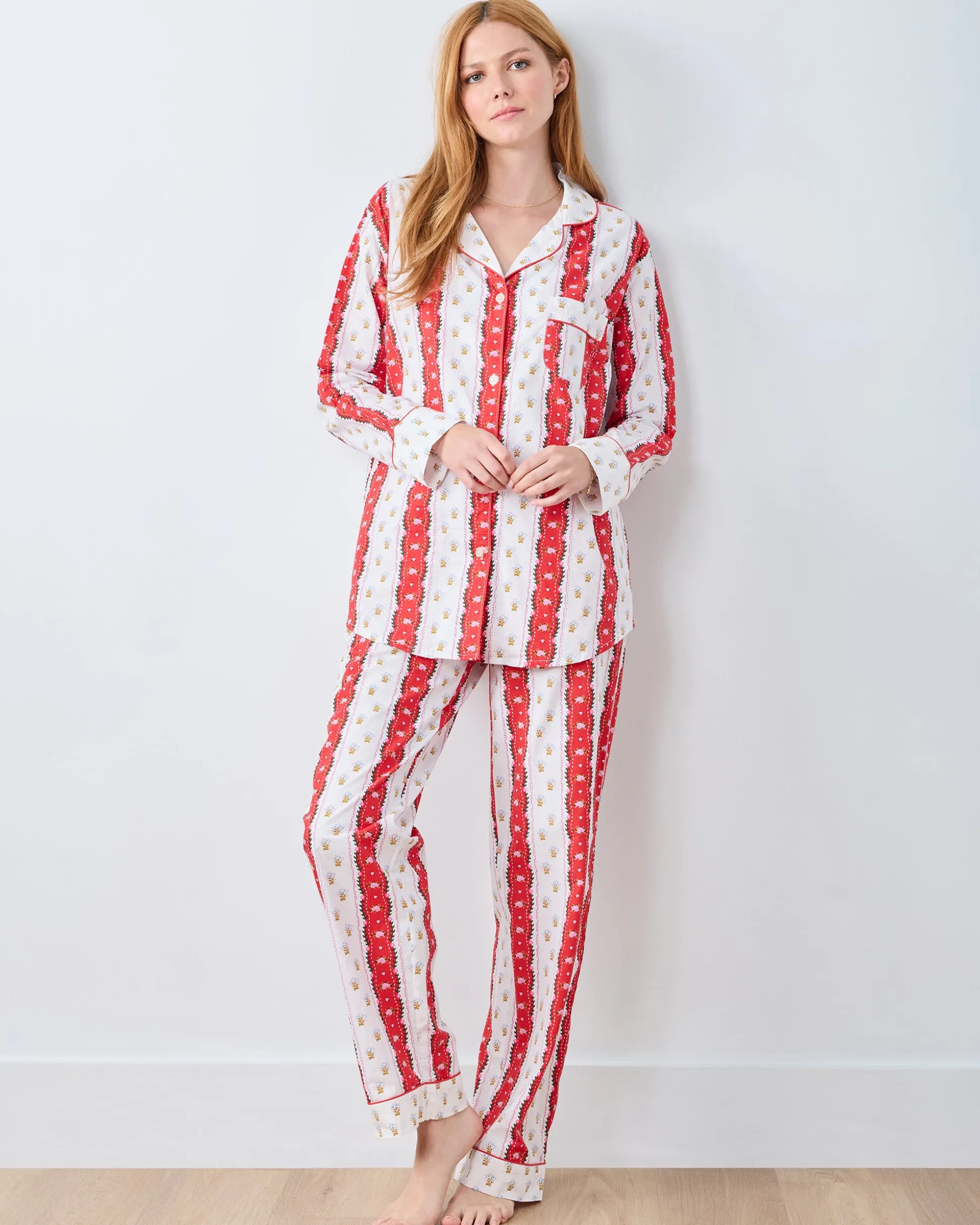 Tall Long PJ Set in Sweetheart Stripes