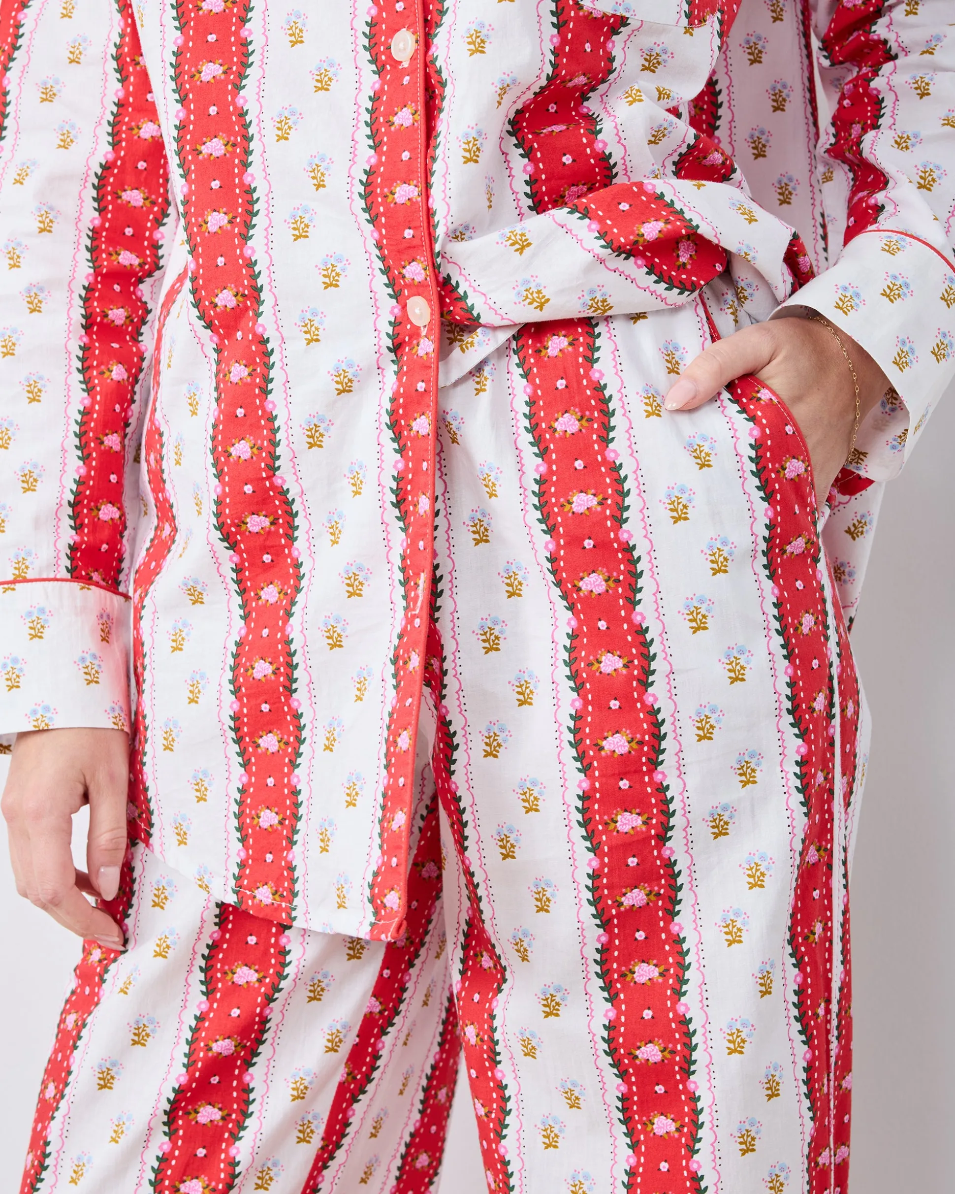 Tall Long PJ Set in Sweetheart Stripes