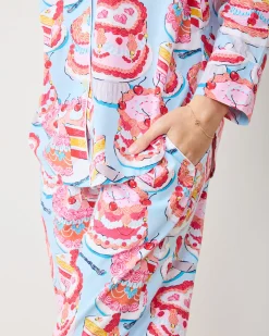 Tall Long PJ Set in Vintage Cakes