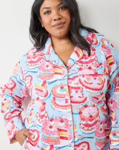 Tall Long PJ Set in Vintage Cakes