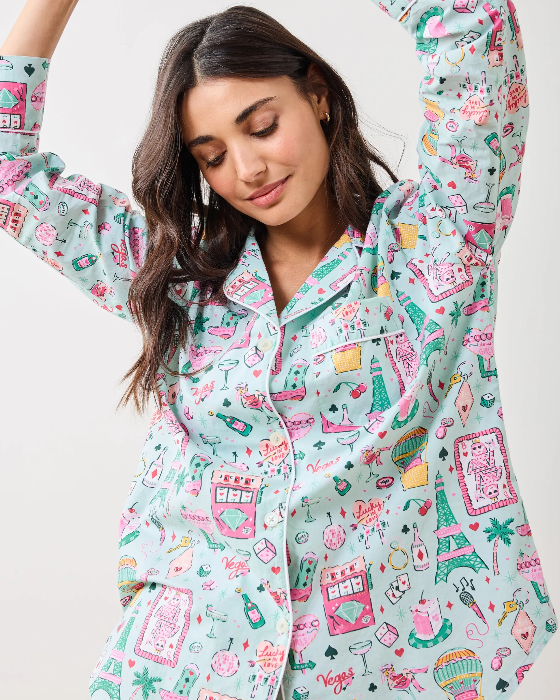 Tall Long PJ Set in Viva Las Vegas