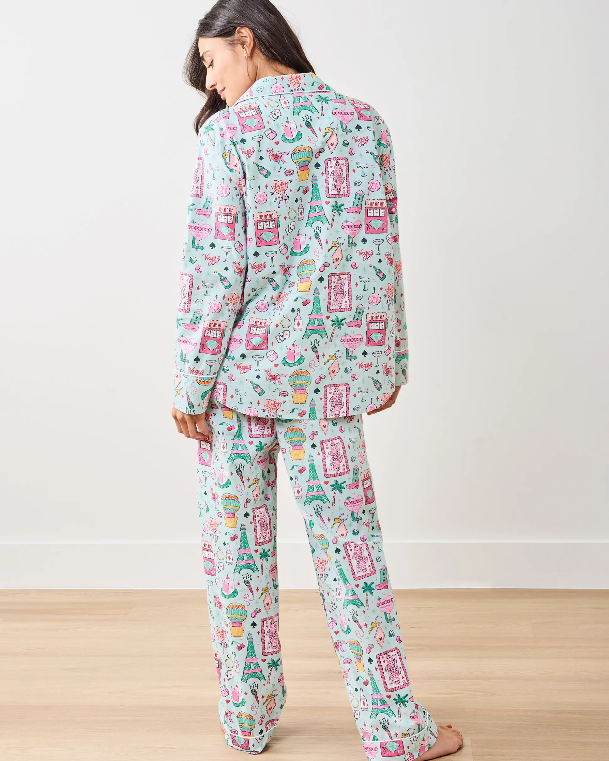 Tall Long PJ Set in Viva Las Vegas