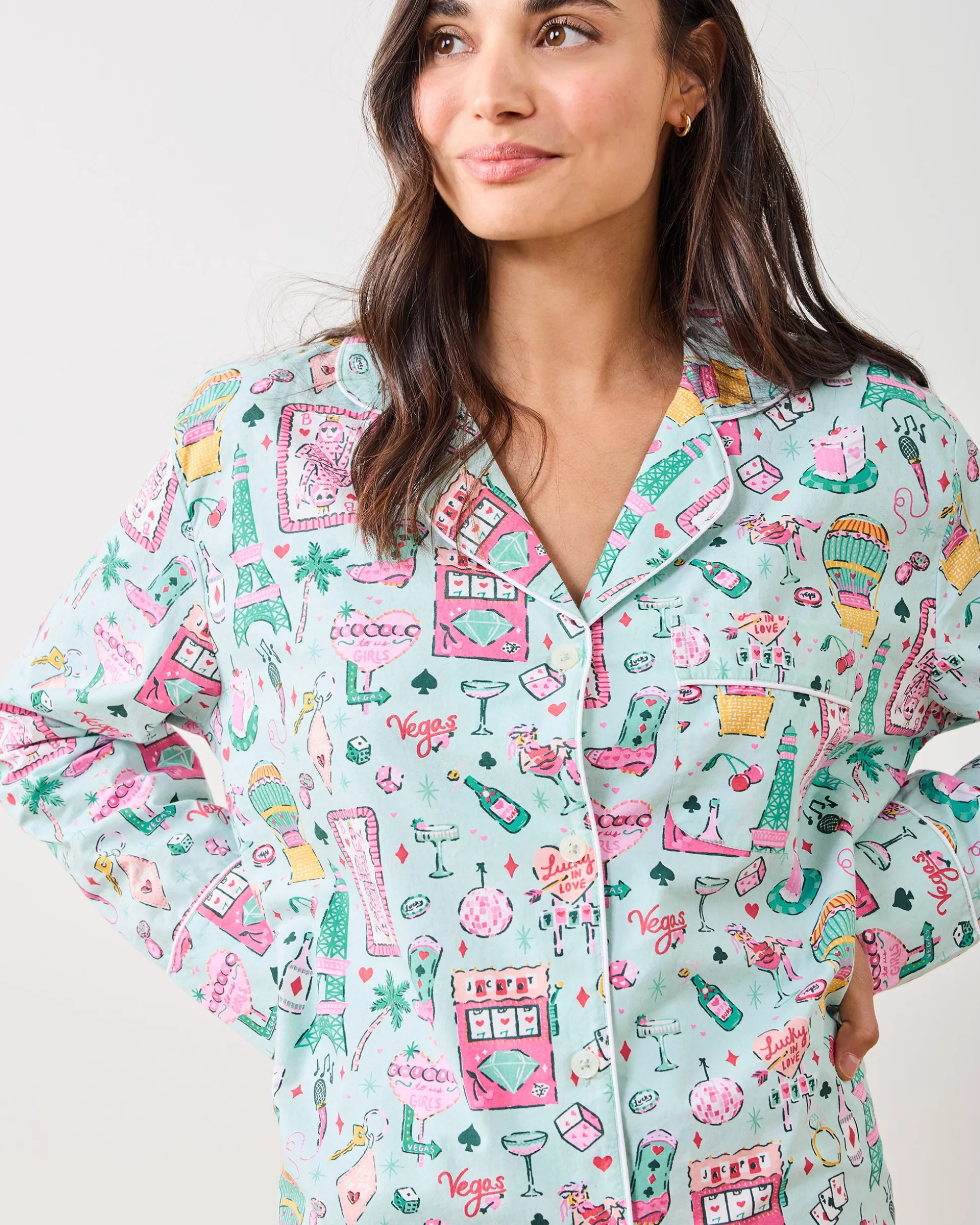 Tall Long PJ Set in Viva Las Vegas