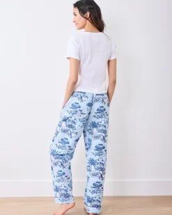 Tall PJ Pants in High Tea Toile
