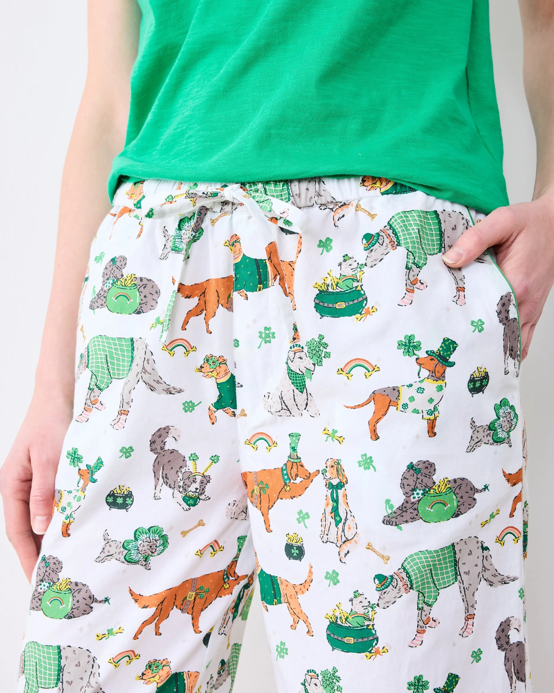 Tall PJ Pants in Lucky Paws