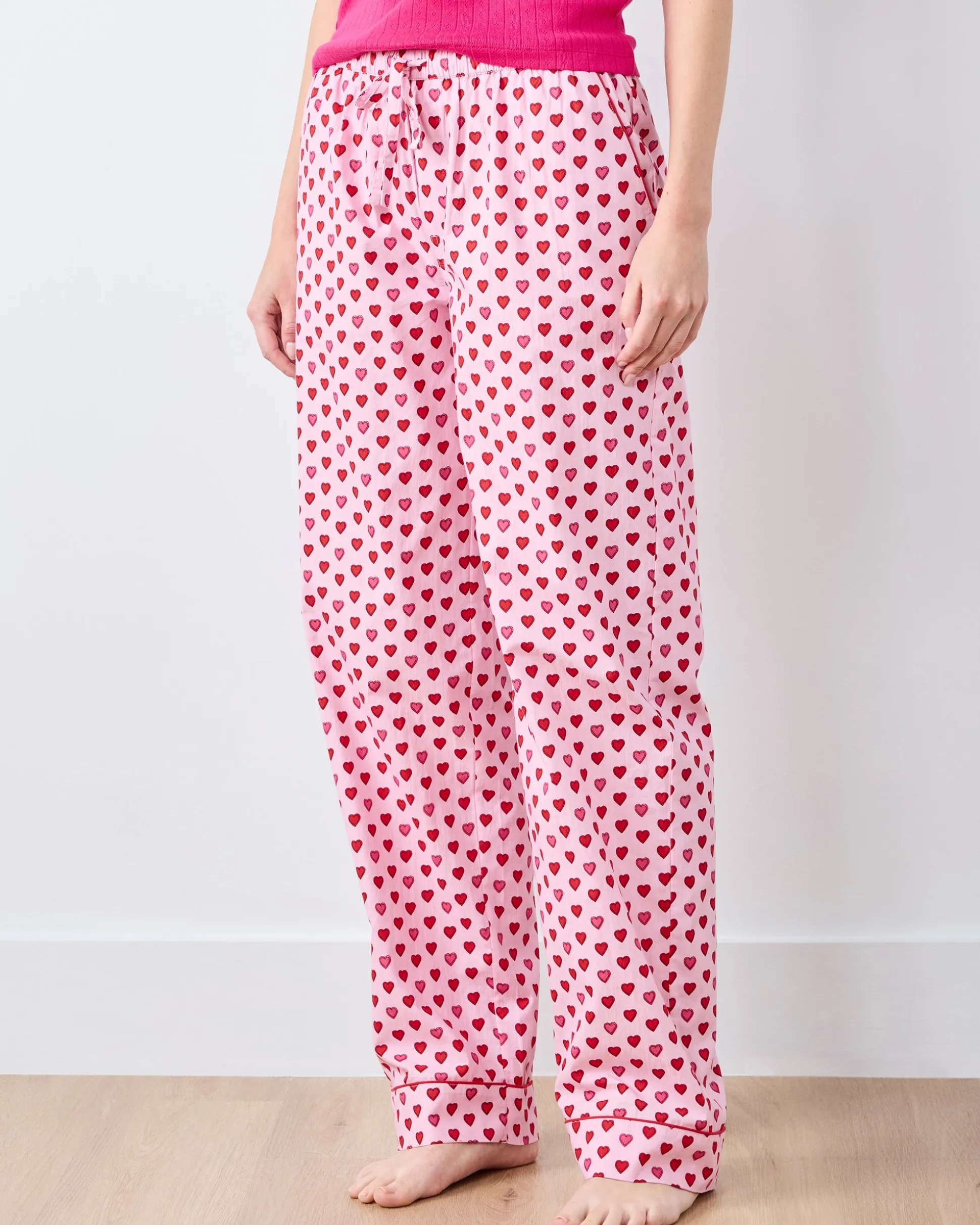 Tall PJ Pants in Mini Candy Hearts