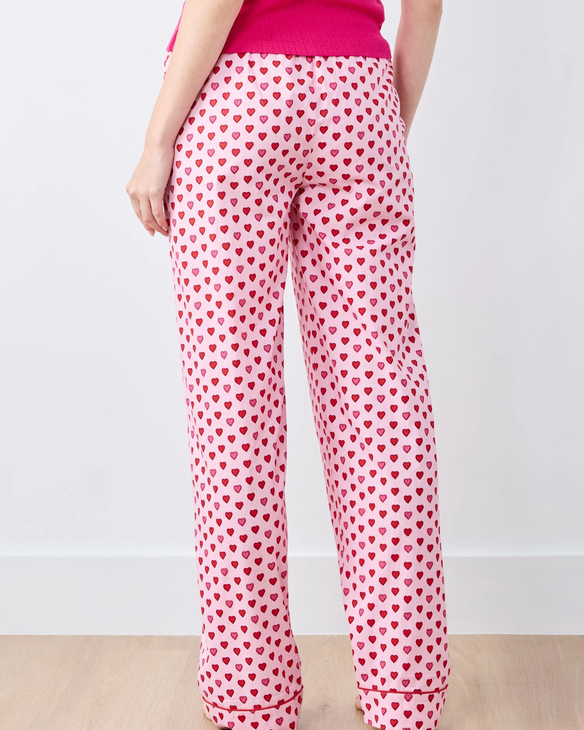 Tall PJ Pants in Mini Candy Hearts