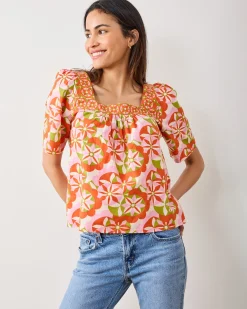 Tara Blouse in Flower Hour
