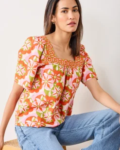 Tara Blouse in Flower Hour
