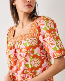 Tara Blouse in Flower Hour
