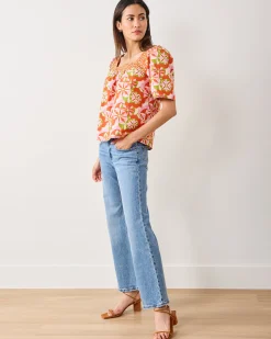 Tara Blouse in Flower Hour