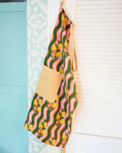 Tea Towels & Apron Bundle in Lemon Twist