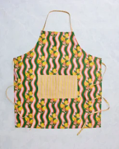 Tea Towels & Apron Bundle in Lemon Twist