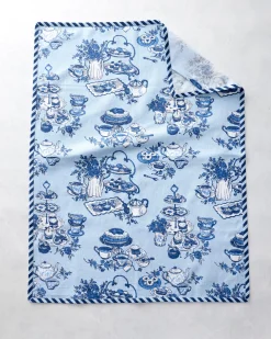 Tea Towels & Cocktail Napkins Bundle in High Tea Toile