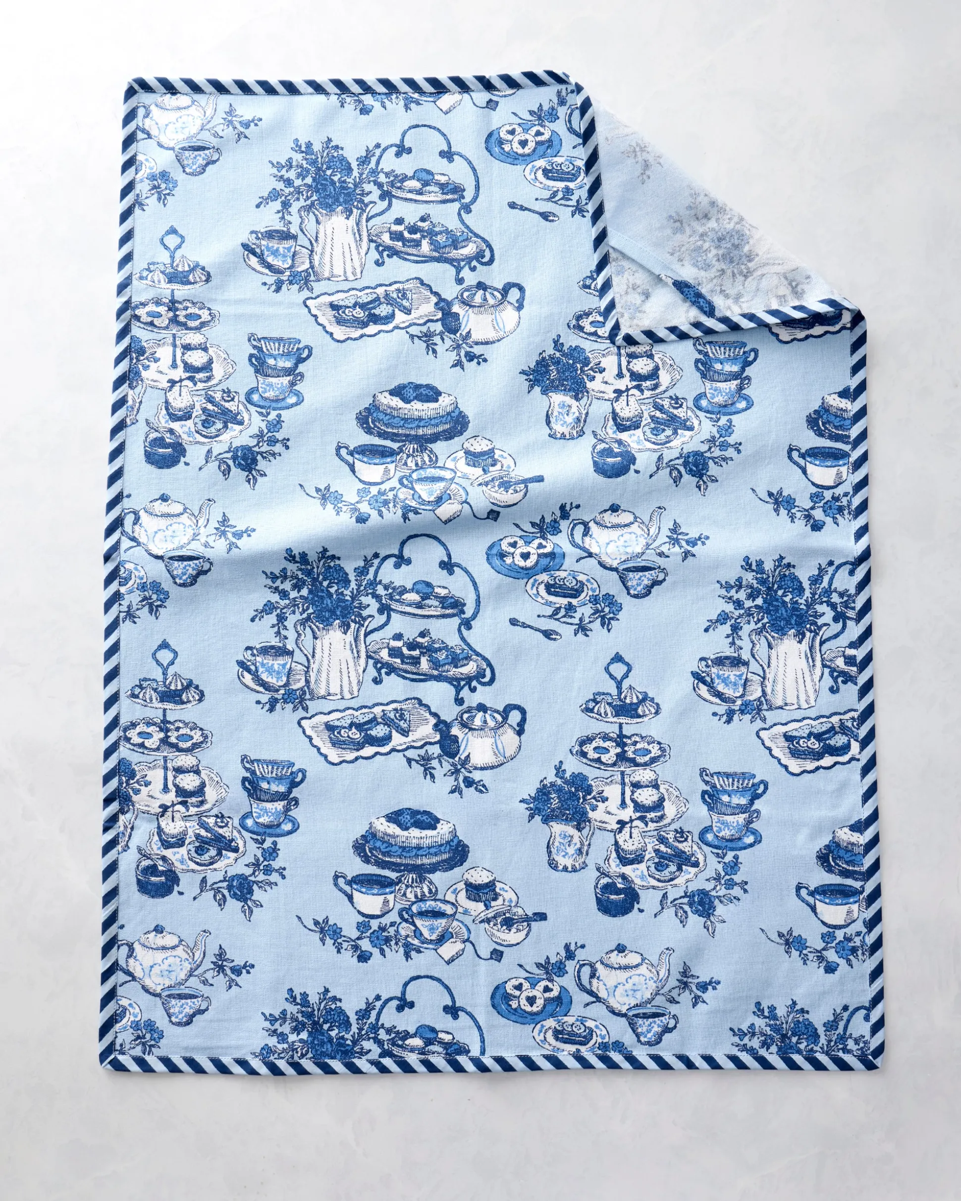 Tea Towels & Cocktail Napkins Bundle in High Tea Toile