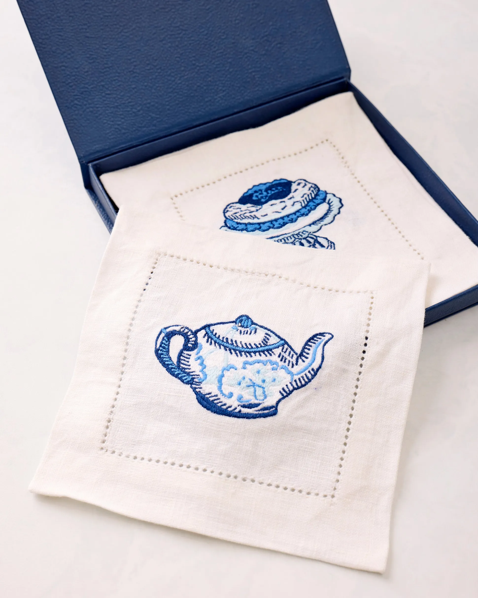 Tea Towels & Cocktail Napkins Bundle in High Tea Toile