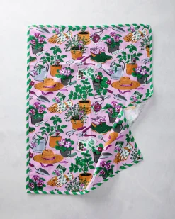 Tea Towels & Cocktail Napkins Bundle in Green Thumb