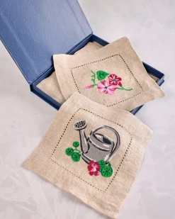 Tea Towels & Cocktail Napkins Bundle in Green Thumb