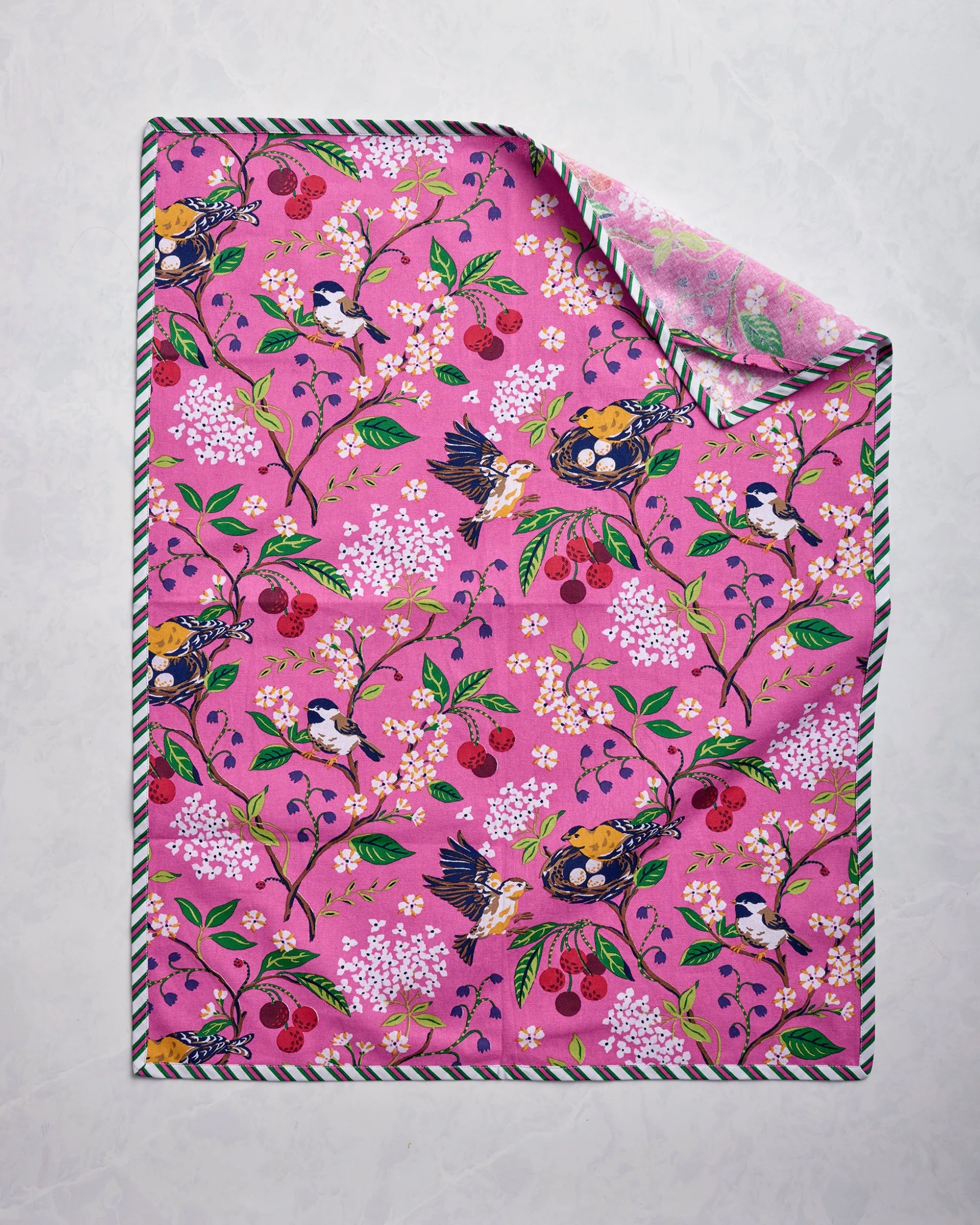 Tea Towels Set of 2 in Bird & Blossom