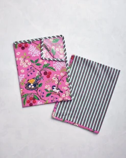 Tea Towels Set of 2 in Bird & Blossom